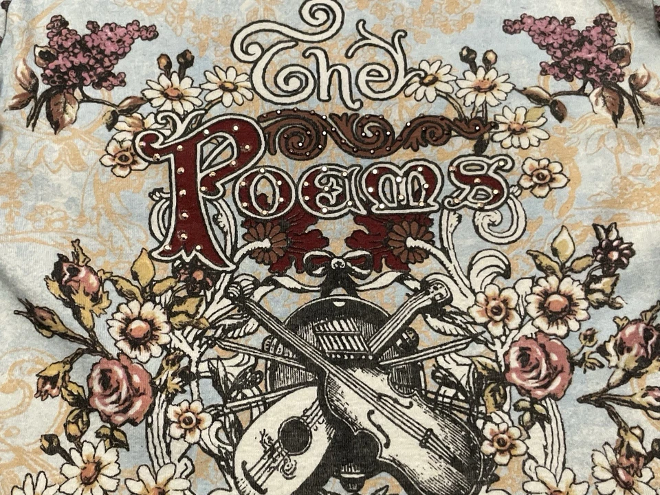 Camisa De Colección Suzie In The City PL Beige Y2K Vaquera Occidental Caballos Estrás Foto 3 de 4