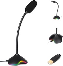 Rhapsody RGB USB Microphone for PC Gaming Streaming Podcast PS4/5 Mac Win US