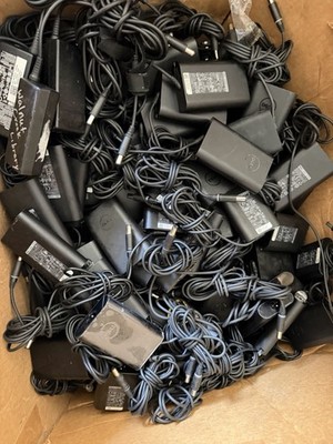 Lot of 50 Dell 65W AC Adapter Laptop Charger 7.4mm Big Tip Large Barrel no cords