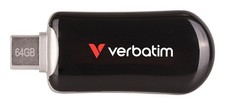 Verbatim 30224 USB-C Flash Drive – 64GB Black 3.2 Gen 1 Capless