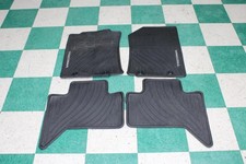 05-15 Tacoma Black Rubber All Weather Front Rear Lh Rh Floor Mats Set 4x Oem Wty