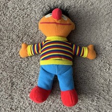 Tyco Preschool Sesame Street Ernie Plush 9.5 Doll Stuffed Toy 1995 Jim Henson