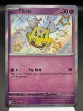 Flittle 164/091 - Shiny Holo Rare - Paldean Fates Pokemon Card MINT