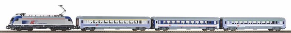 Piko 97931 Analoges Start-Set E-Lok Taurus Mit 3 Ic Wagen, Pkp Ic, A-Gleis Mi...-image