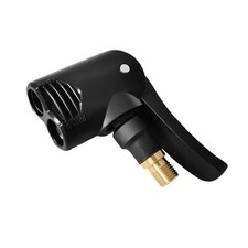 Locking Presta Schrader Air Chuck for Bike Tire, Dual Head Pump Nozzle with 1/4"