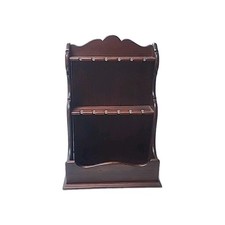 Vintage Ethan Allen Old Tavern Pine Hanging Wall Pocket Shelf Spoon Plate Rack