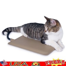 Heated Outdoor Cat Pad W/ Thermostat Chew Resistant Indoor Outdoor Use