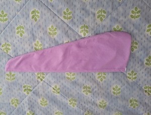 Purple Microfiber Hair Wrap Towel Drying Bath Spa Head Turban Twist Dry Shower