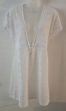Womens Profile By Gottex Swimsuit Coverup Sz Medium Bright White Euc