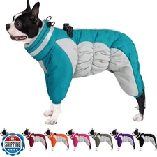 AOFITEE Fullbody Dog Coat Warm Fleece Dog Jacket, Windproof Dogs Winter Coat 