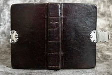 1800's Vintage Bible New Testament Leather Silver Clasp