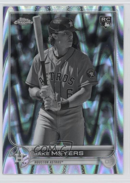 2022 Topps Chrome Sonic Black & White RayWave Refractor Jake Meyers #114 0kz8