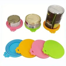 3 in1 Can Tin Cover Plastic Lid Caps Pet Food Fresh Top Storage Reusable Cat Dog