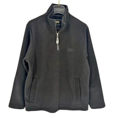 Alpha Industries 1/4 Zip Fleece Black Small