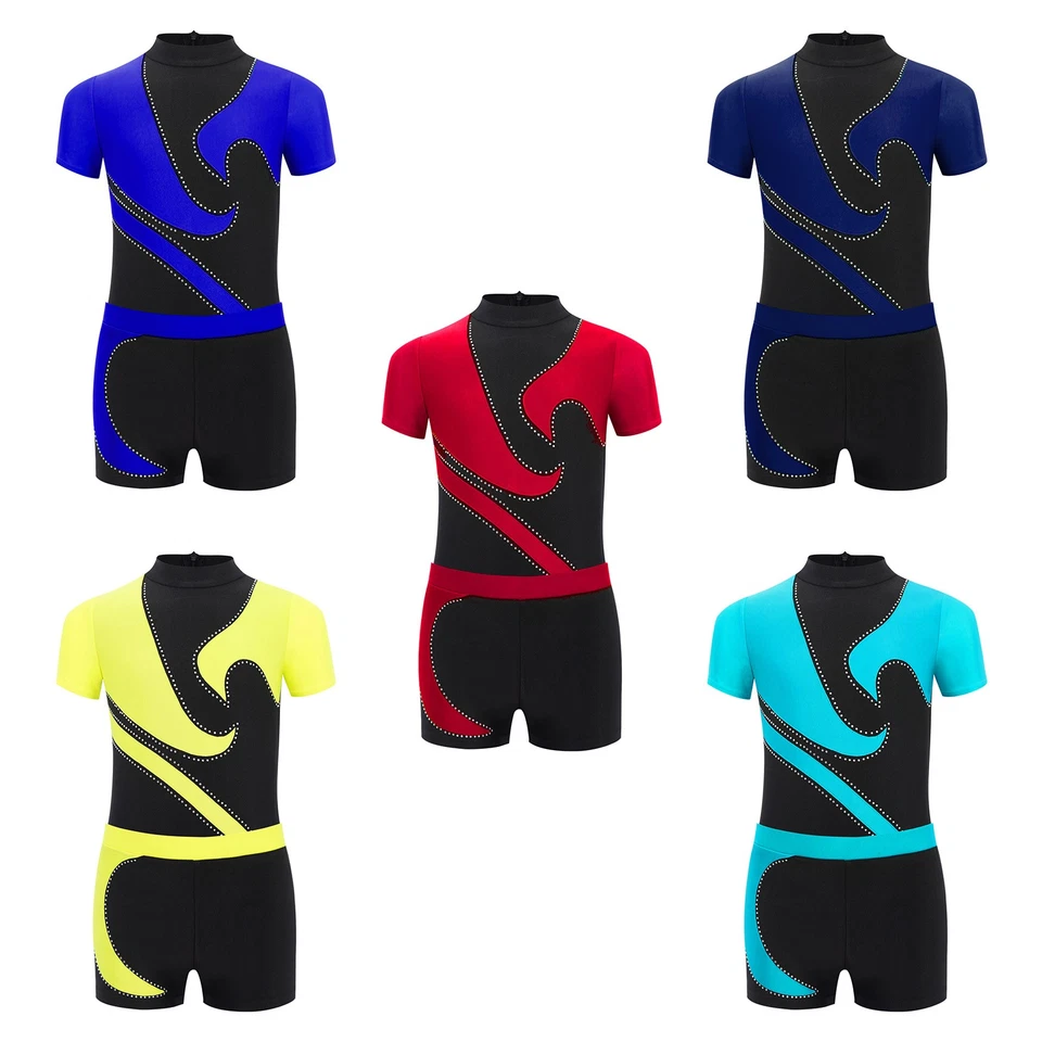 Kids Boys Set Modern Outfits Competition Dancewear Figure Ice Skating Costume - Image 2 of 3