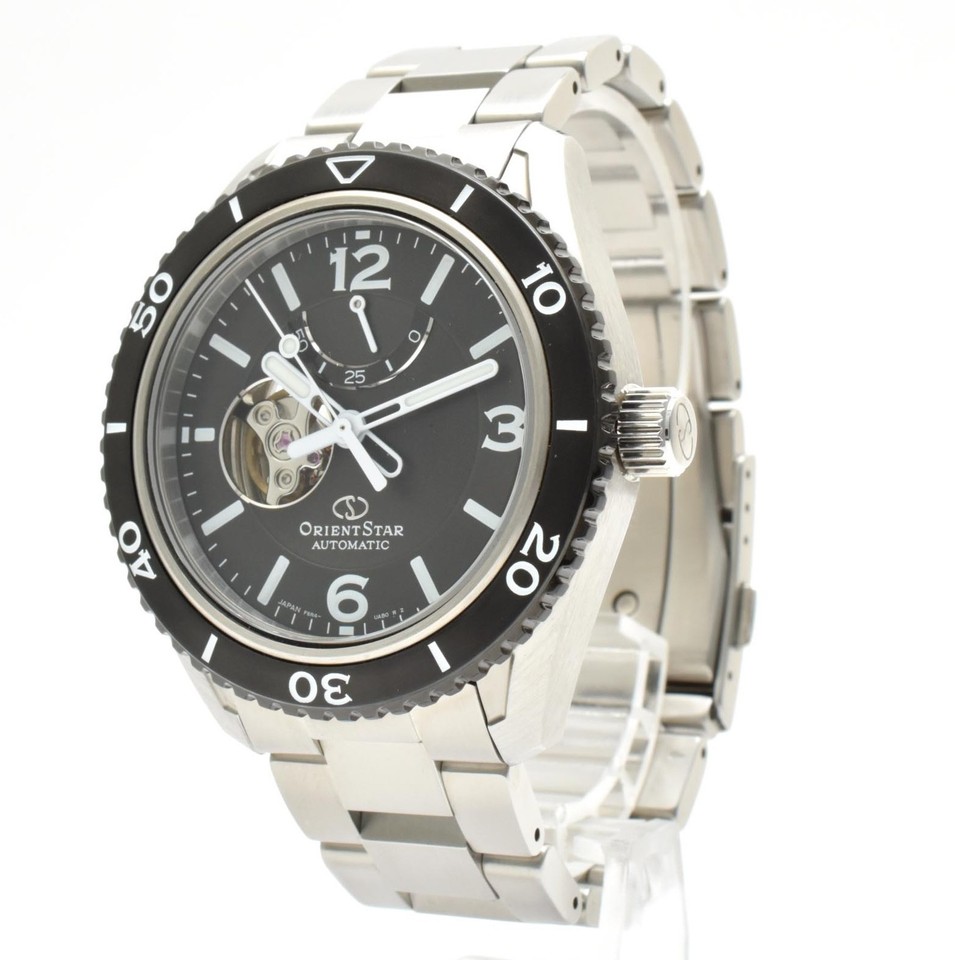 [Box,Paper] ORIENT STAR F6R4-UAB0 Black Dial Automatic Men's Watch ...