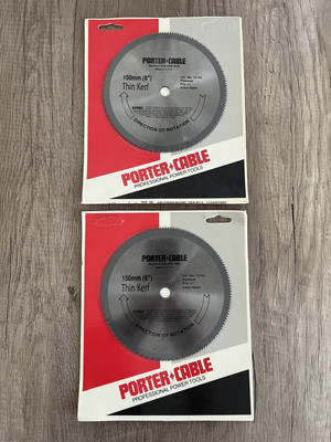 Porter Cable 6  Thin Kerf Blade, N.O.S. (2) Saw Blades-Cat. 12152