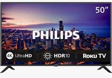 Philips 50PFL4756F7W 50-Inch 4K 60Hz Smart TV (Black)