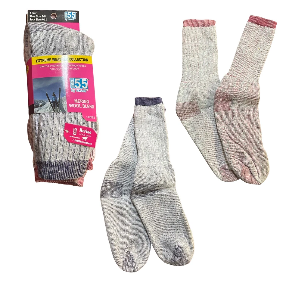 Extreme Weather Thermal Insulating Wool Socks, Assorted Colors - 2 Pack - Image 2 of 4