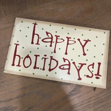 Deb Grogan For Sunset Vista Designs Happy Holidays Sign Decor To Hang