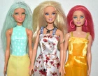 GROUP OF 3 BARBIE DOLLS ~ INCLUDES FASHIONISTAS ~ ALL NEED HAIR HELP & ARE AS IS