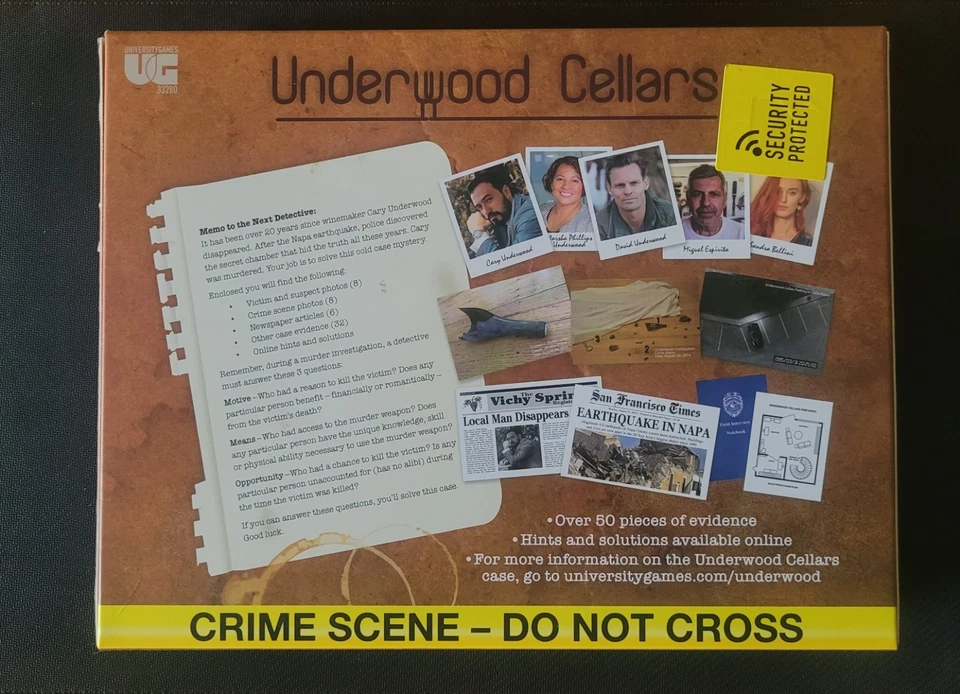 Murder Mystery Party Case Files Mile-High & Underwood Cellars Edition Ugames - Image 2 of 2