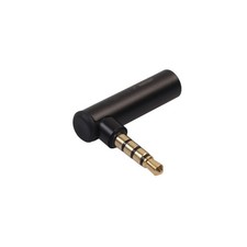 3.5mm Male to Female 90 Degree Right Angled Adapter Audio Microphone