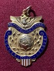 1935-36 Metropolitan District Soccer 10K Gold Charm Medal WINNER — photo 1