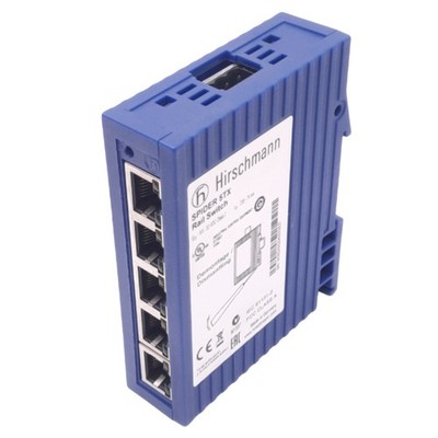 Hirschmann SPIDER 5TX Ethernet Switch, 5-Port RJ45, 24VDC, DIN Rail Mount