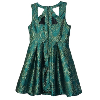 green emerald velvet dress Tween Girls' Mesh Layered Hem Tube Party Dress  Elonnashop