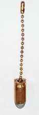 45 ACP  Bullet ceiling fan/light chain pull / handcrafted/45 automatic