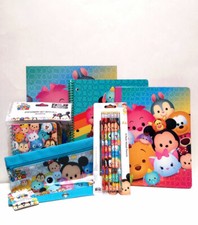 DISNEY Tsum Tsum School Stationary Set Pencils, Pouch, Composition Book, Folder