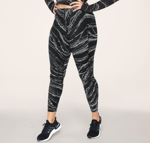 Leggings Womens Black Reflective 