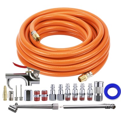 Kit De Compresor De Aire, Manguera De 3/8 Pulgadas X 25 Pies, 18 Piezas De  A | eBay