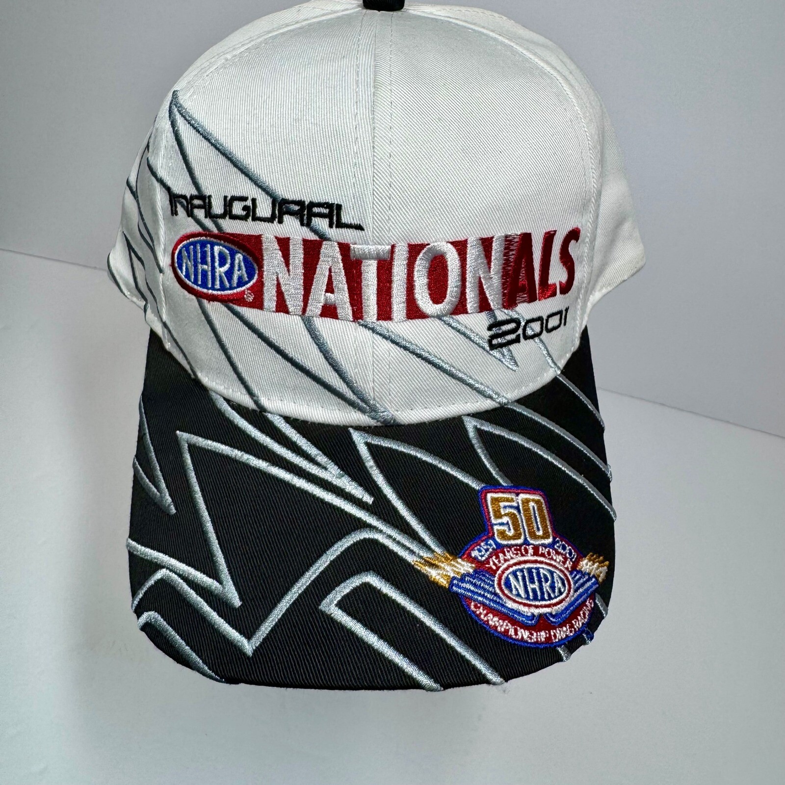 2001 NHRA Nationals 50th Anniversary Chicago Racing Cap Y2K Power
