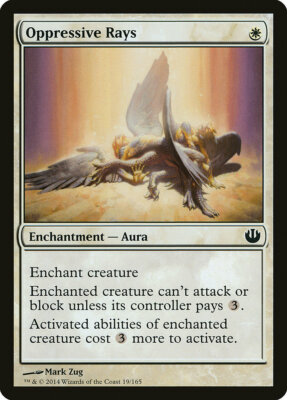 Magic MTG Tradingcard Journey into Nyx 2014 Oppressive Rays 19/165