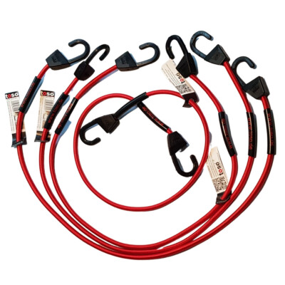 4x Spanngummi 100 cm mit Haken   Toso Expander Spanngurt Gepäck Motorrad Fahrrad