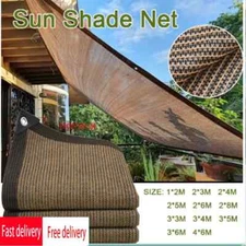 Garden Brown Net Sunshade, Outdoor Sunshade, Backyard Sunshade, Cool Shed,