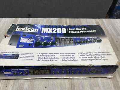 Lexicon MX200 Dual Reverb Effects Processor W/ POWER ADAPTER CD IN BOX.
