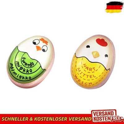 Color Changing Plastic Boiled Egg Alarm Cute Mini Kitchen Gadgets (Green)