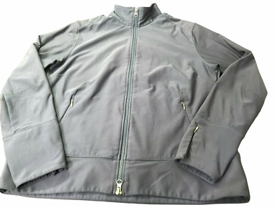 LUCY Full Zip Track Jacket Athletic Active Gray Purple Women's Large