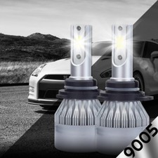 9005 Hb3 6k 388w 38800lm Dual Side Led High Beam Headlight Kit White Bulb Pair