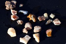 Nice Coober Pedy Opal Fossil Shells Skin/Pieces 75+ carats Some Bright Colours