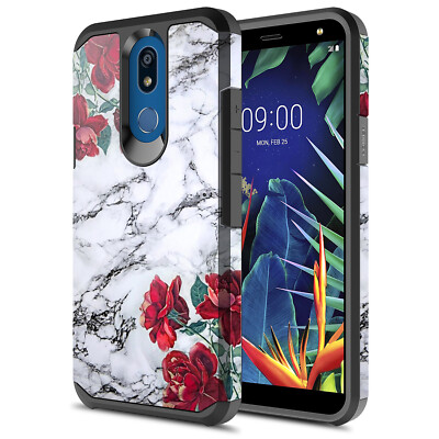 For LG K40/Solo LTE/ K12 Plus/X4 2019 Hybrid Graphic Cute Colorful Silicone Case