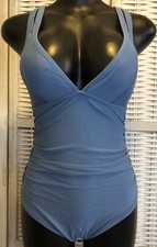 NWT Cupshe Womens One Piece Swimsuit Size Medium Powder Blue