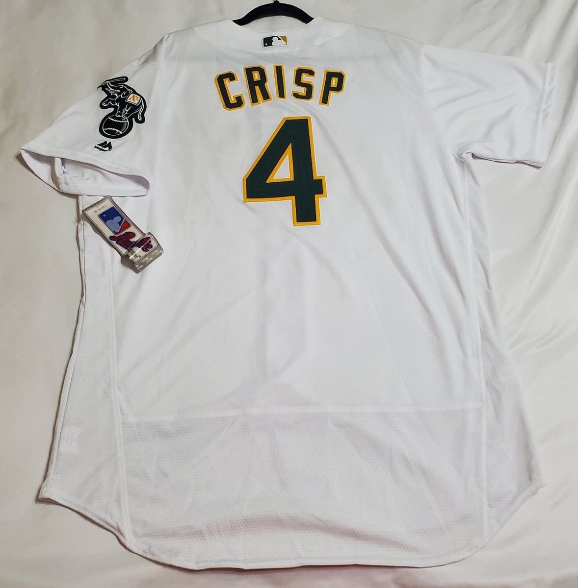Majestic AUTHENTIC 50 2XL OAKLAND A'S COCO CRISP FLEX BASE ON FIELD Jersey  NICE!