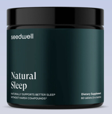 Seedwell Natural Sleep Aid. Melatonin Free. Fall Asleep Deeply & Quickly.