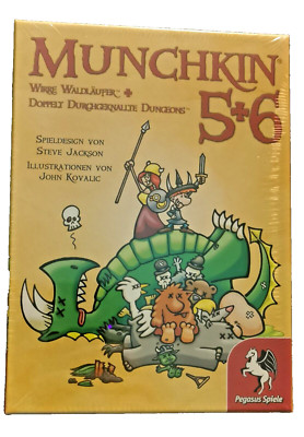 Pegasus 17225G - Munchkin 5+6+6.5, wirre Waldläufer + Dungeons + gr. Grüfte