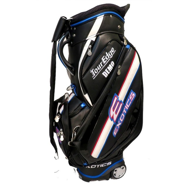 Vintage Wilson Staff Professional Black Vinyl Golf Bag Made In Usa 15