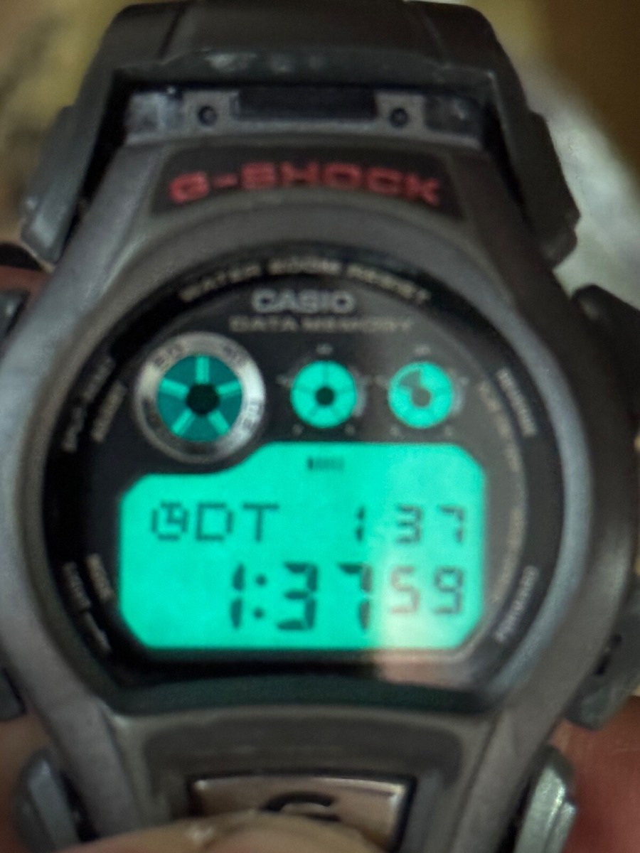 gショック Casio G-shock G-2600 2248 Dual Display Times Metallic Gray 5 Alarm